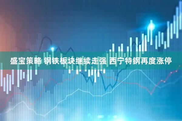 盛宝策略 钢铁板块继续走强 西宁特钢再度涨停
