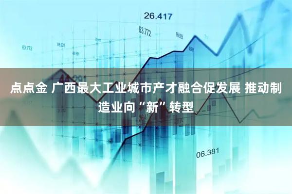点点金 广西最大工业城市产才融合促发展 推动制造业向“新”转型